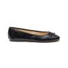 Shoes * | Sam Edelman Outlet Sale 'Felicia Luxe' Logo Bow Applique Round Toe Patent Leather Ballerina Flats