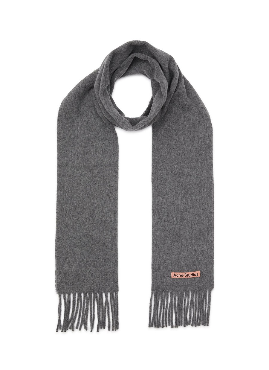 Accessories * | Acne Studios Online Wool Fringed Scarf