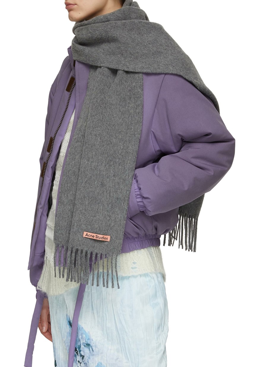 Accessories * | Acne Studios Online Wool Fringed Scarf