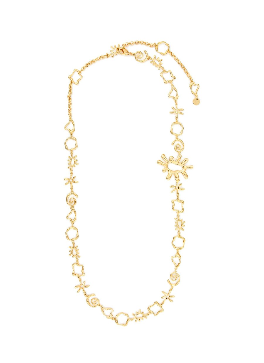 Accessories * | Jacquemus Best Sale 'Le Ceinture Ouro' Gold Plated Brass Necklace