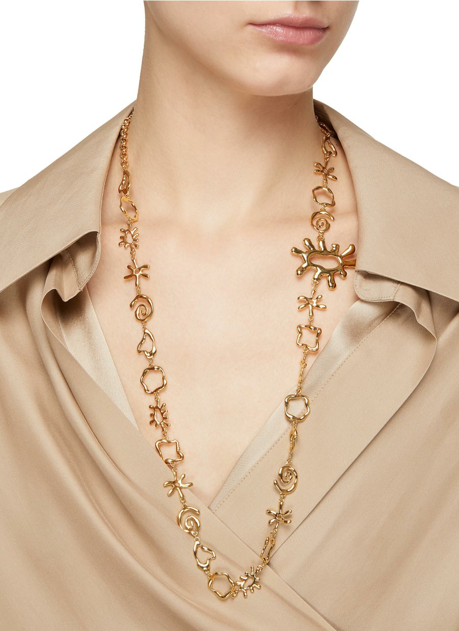 Accessories * | Jacquemus Best Sale 'Le Ceinture Ouro' Gold Plated Brass Necklace