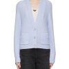 Clothing * | Ganni Free Delivery Crystal Embellished V-Neck Knit Cardigan