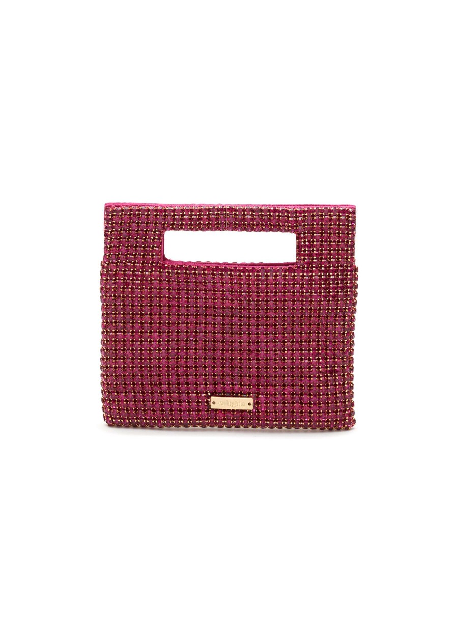 Bags * | Cult Gaia Outlet Sale Micro 'Lucinda' Crystal Embellished Top Handle Bag