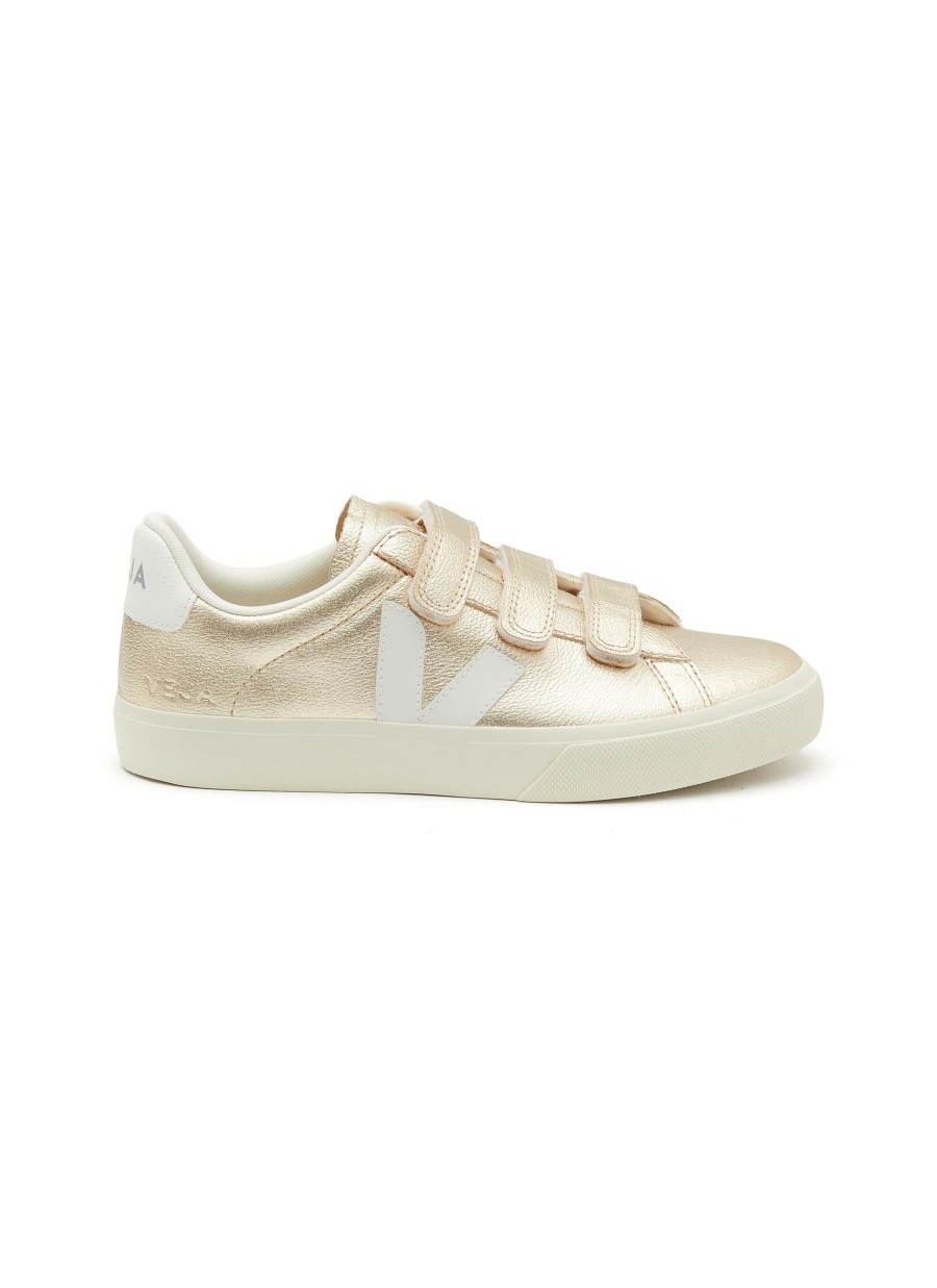 Shoes * | Veja Outlet Sale 'Recife' Low Top Triple Velcro Chromefree Leather Sneakers