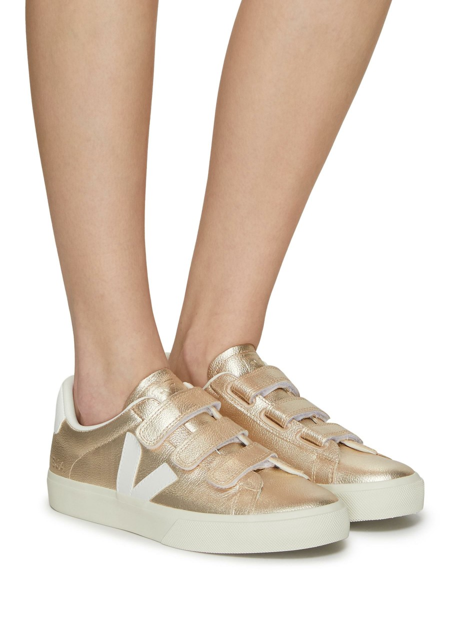 Shoes * | Veja Outlet Sale 'Recife' Low Top Triple Velcro Chromefree Leather Sneakers