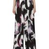 Clothing * | Alexander Mcqueen Flash Sale Watercolour Brush Stroke Print Wide Leg Pants