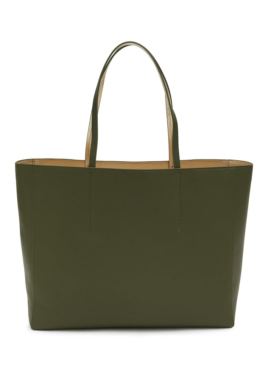 Bags * | Equil Discount Medium 'New York' Reversible Leather Tote Bag