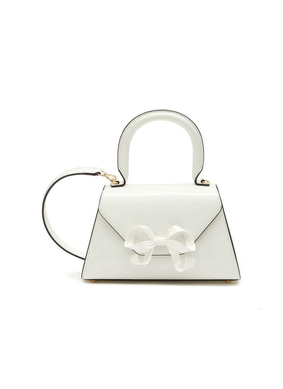 Bags * | Self-Portrait Outlet Sale Mini 'Bow' Leather Crossbody Bag