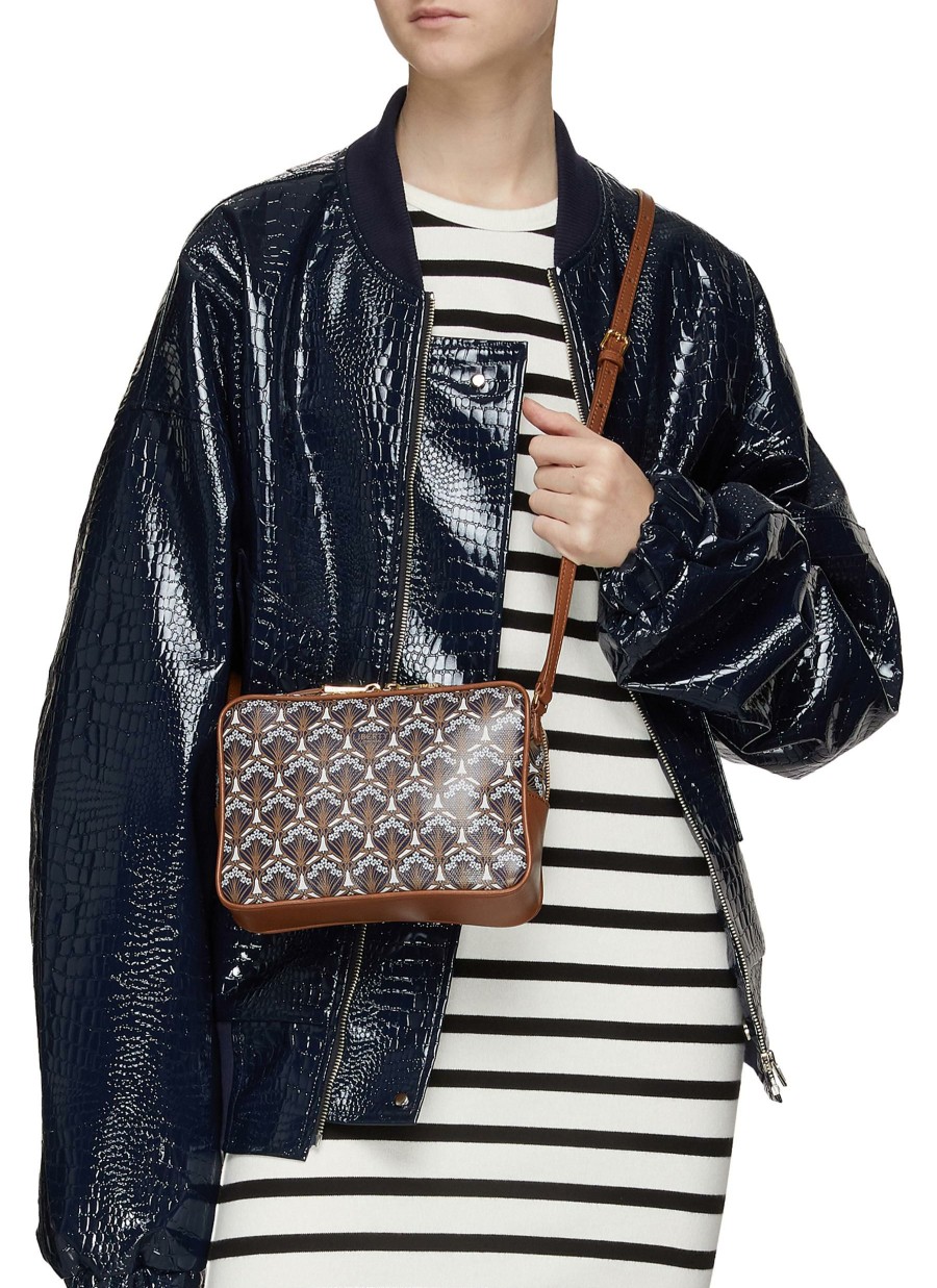 Bags * | Liberty London Outlet 'Iphis Maddox' Printed Crossbody Leather Bag