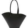 Bags * | Little Liffner Discount Tall 'Tulip' Wavy Rim Leather Tote Bag