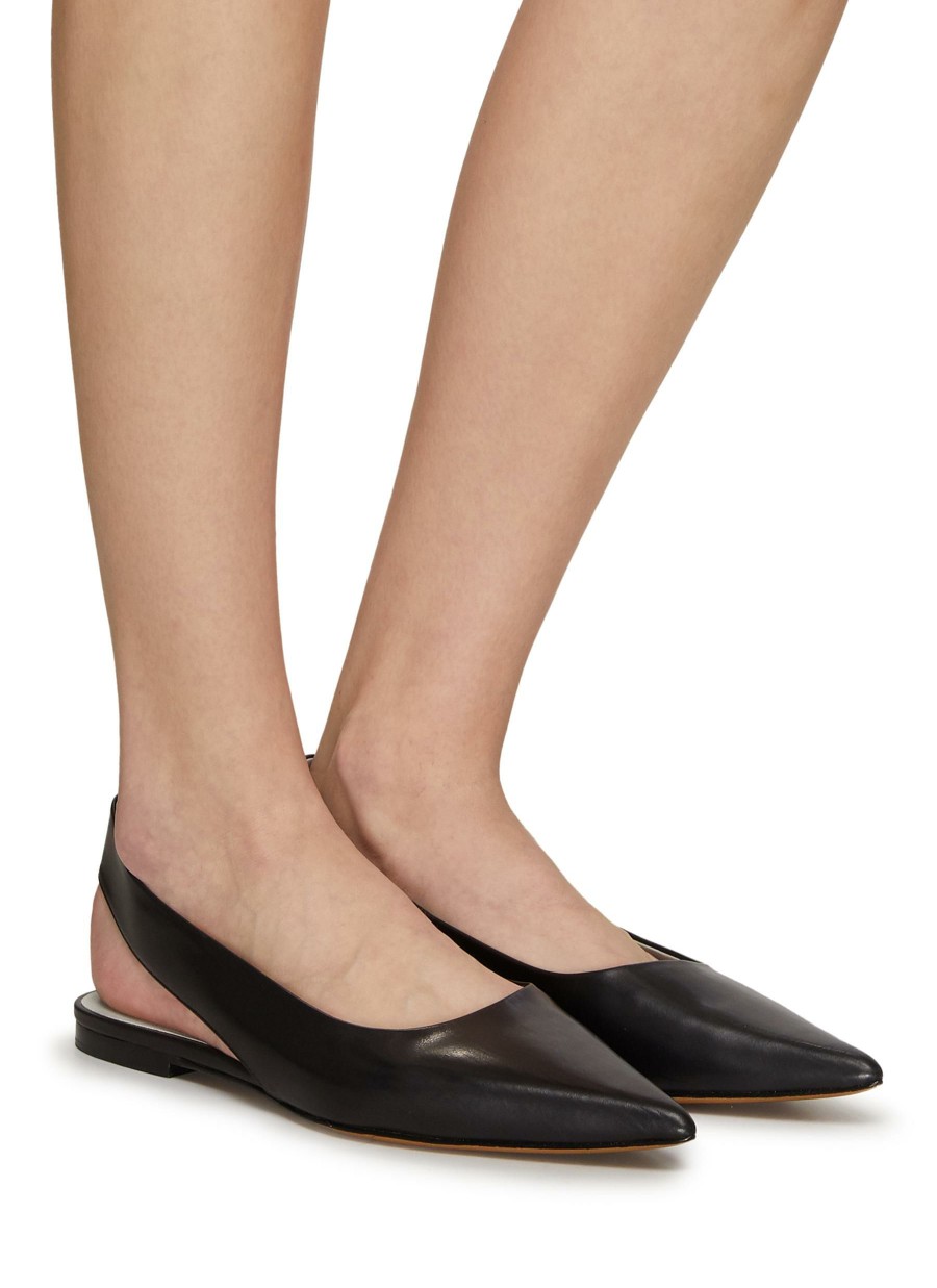 Shoes * | Equil Closeout Sale 'Geneva' Leather Slingback Flats