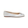 Shoes * | Sam Edelman Tendy Style 'Felicia Luxe' Logo Bow Applique Leather Ballerina Flats