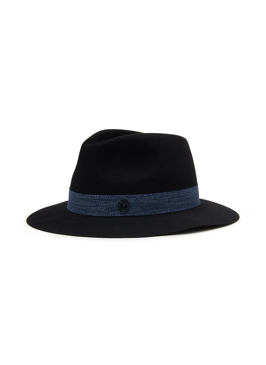 Accessories * | Maison Michel Free Delivery 'Rico' Rabbit Felt Fedora Hat