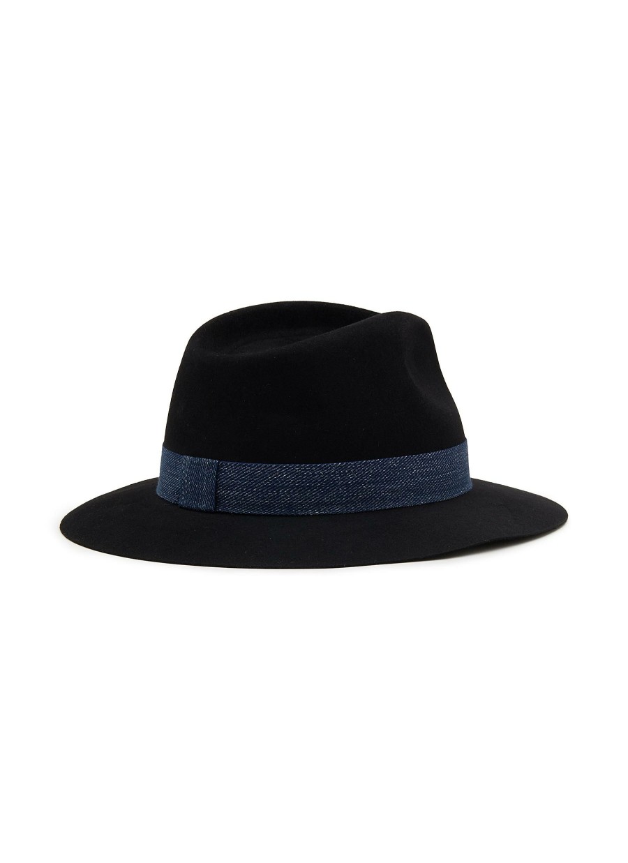 Accessories * | Maison Michel Free Delivery 'Rico' Rabbit Felt Fedora Hat