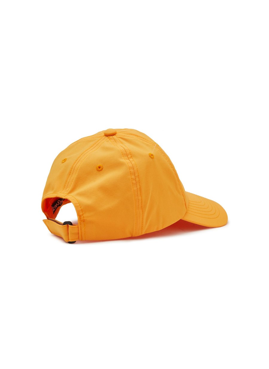 Accessories * | Acne Studios Quick Delivery Textured Face Logo Baseball Cap