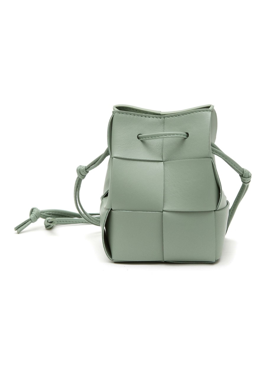 Bags * | Bottega Veneta Online Intrecciato Leather Mini Bucket Bag