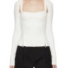 Clothing * | Dion Lee Closeout Sale Moto Side Zipper Long Sleeve Corset Top