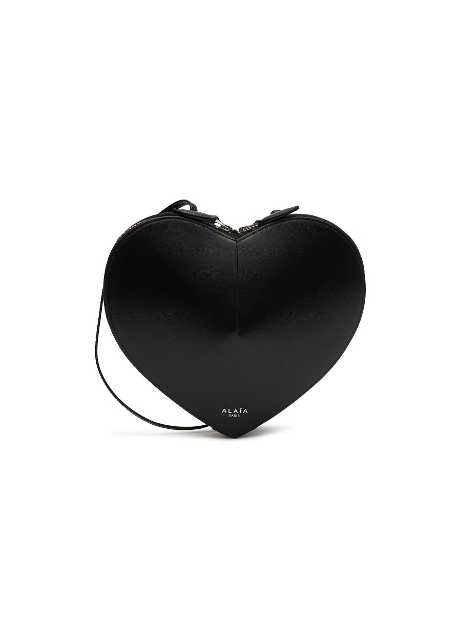 Bags * | Alaia Hot Sale 'Le Coeur' Heart Shaped Calfskin Leather Crossbody Bag