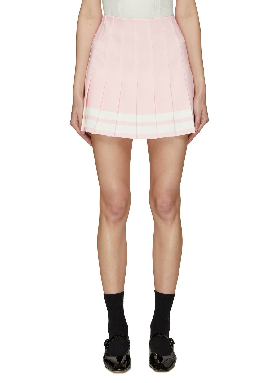 Clothing * | Alice + Olivia Hot Sale 'Carter' High Waist Pleated Mini Skirt