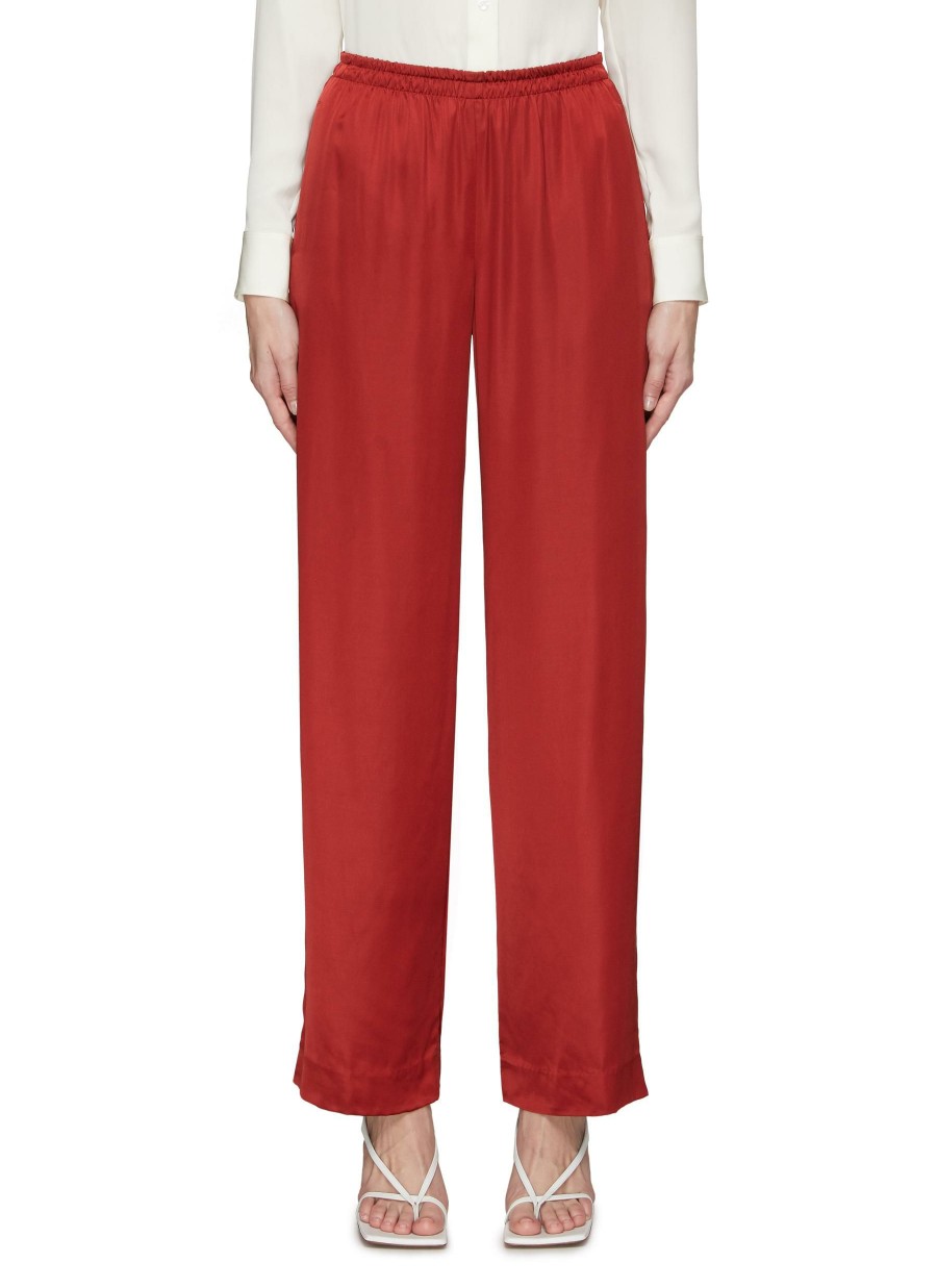 Clothing * | Vince Clearance Elasticated Waist Fluid Wide Leg Pants