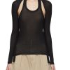 Clothing * | Dion Lee Best Sellers Modular Detachable Crewneck Halter Neck Knit Top