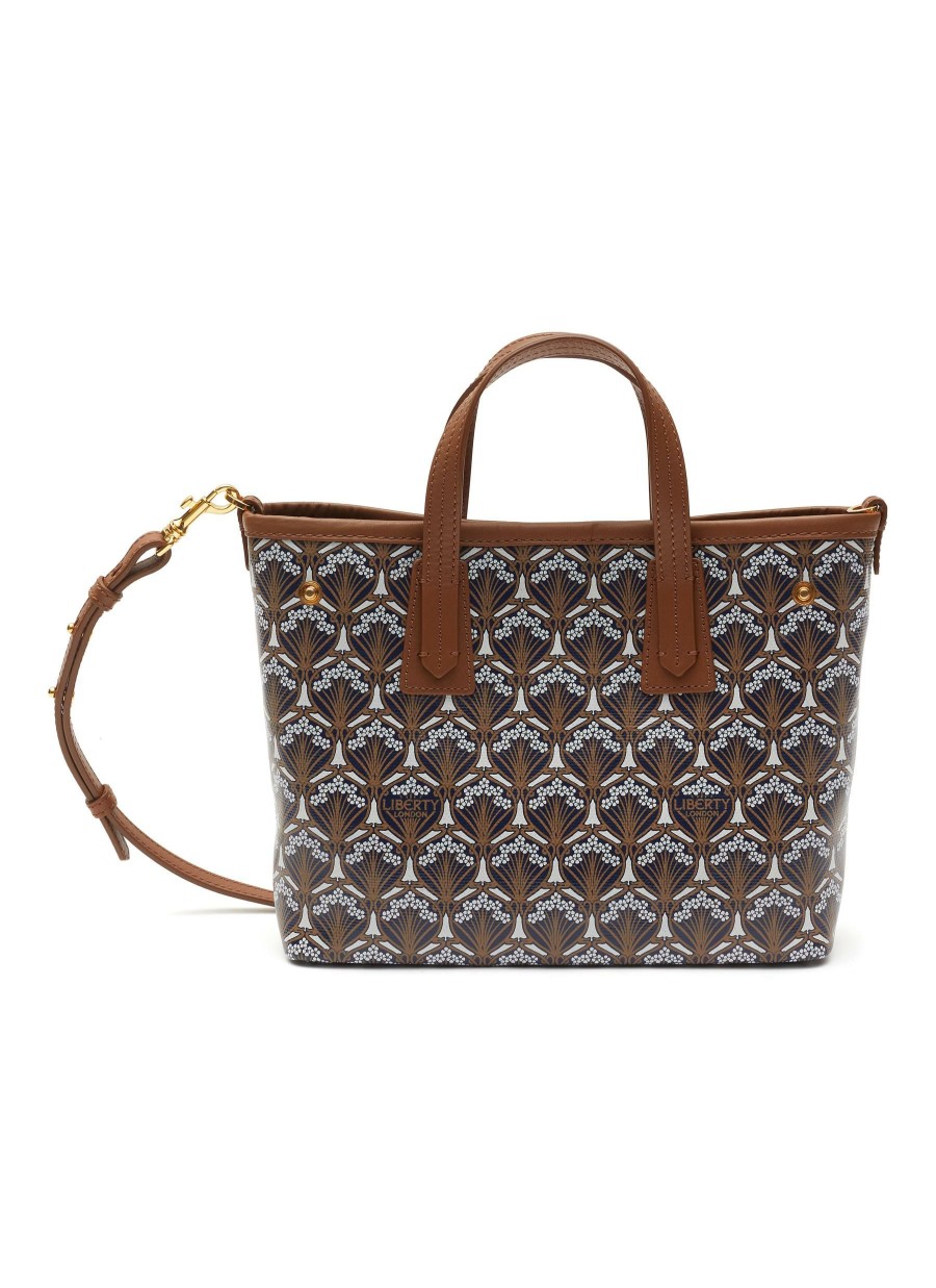 Bags * | Liberty London Discount 'Iphis Mini Marlborough' Printed Canvas Tote Bag