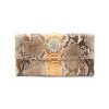 Bags * | Suzette Closeout Sale Medium 'Henri' Brooch Python Leather Clutch