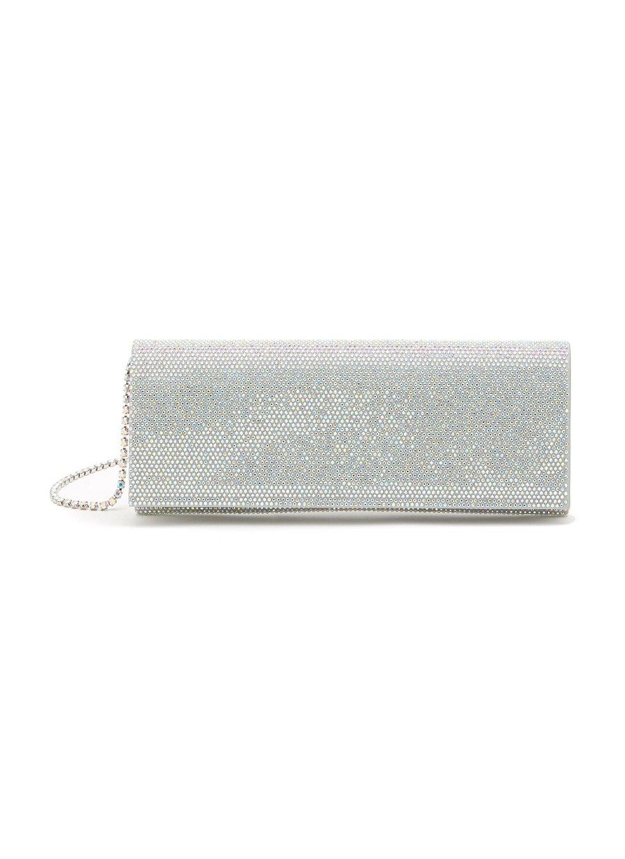 Bags * | Gedebe Good Quality All Over Crystal Envelope Clutch