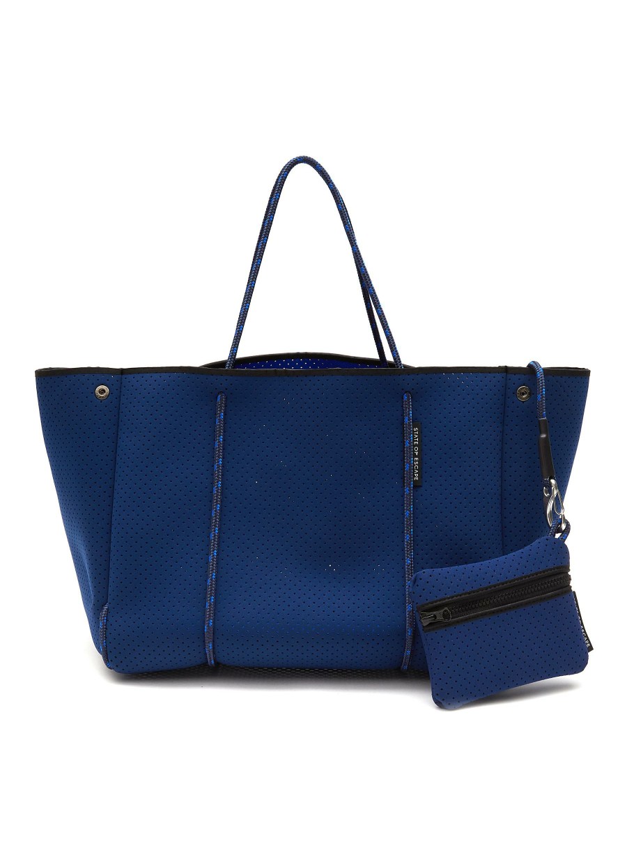 Bags * | State Of Escape Free Delivery 'Escape' Detachable Zip Pouch Neoprene Tote Bag