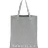 Bags * | Mm6 Maison Margiela Tendy Style Milano Logo Canvas Tote Bag