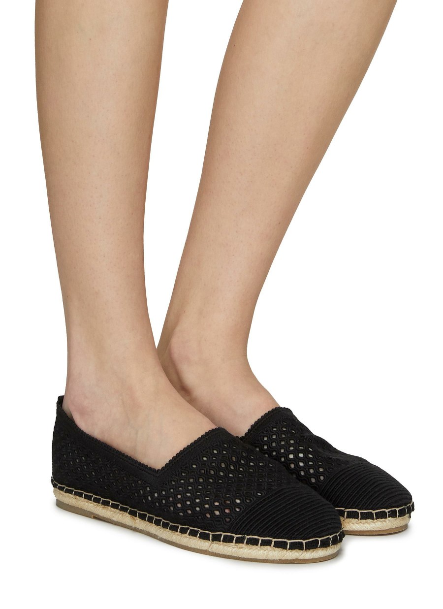 Shoes * | Pedder Red Outlet 'Audrey' Ribbed Toe Cap Mesh Espadrilles