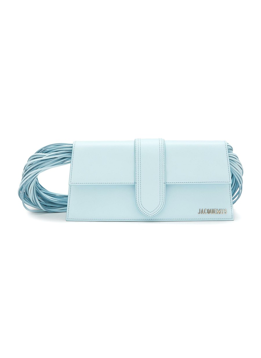 Bags * | Jacquemus Hot Sale 'Le Bambino Long Ficiu' Thread Strap Leather Shoulder Bag