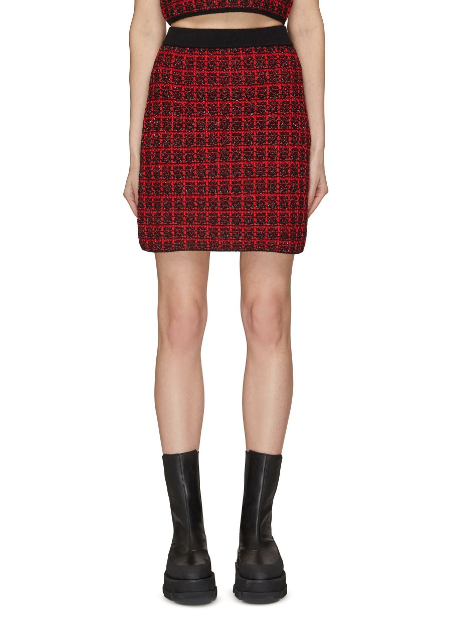 Clothing * | Crush Collection Crazy Deals Tweed Knit Mini Skirt