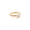 Accessories * | Eyem Quick Delivery 18K Gold Plated Sterling Silver White Topaz Enamel Slim Band Ring