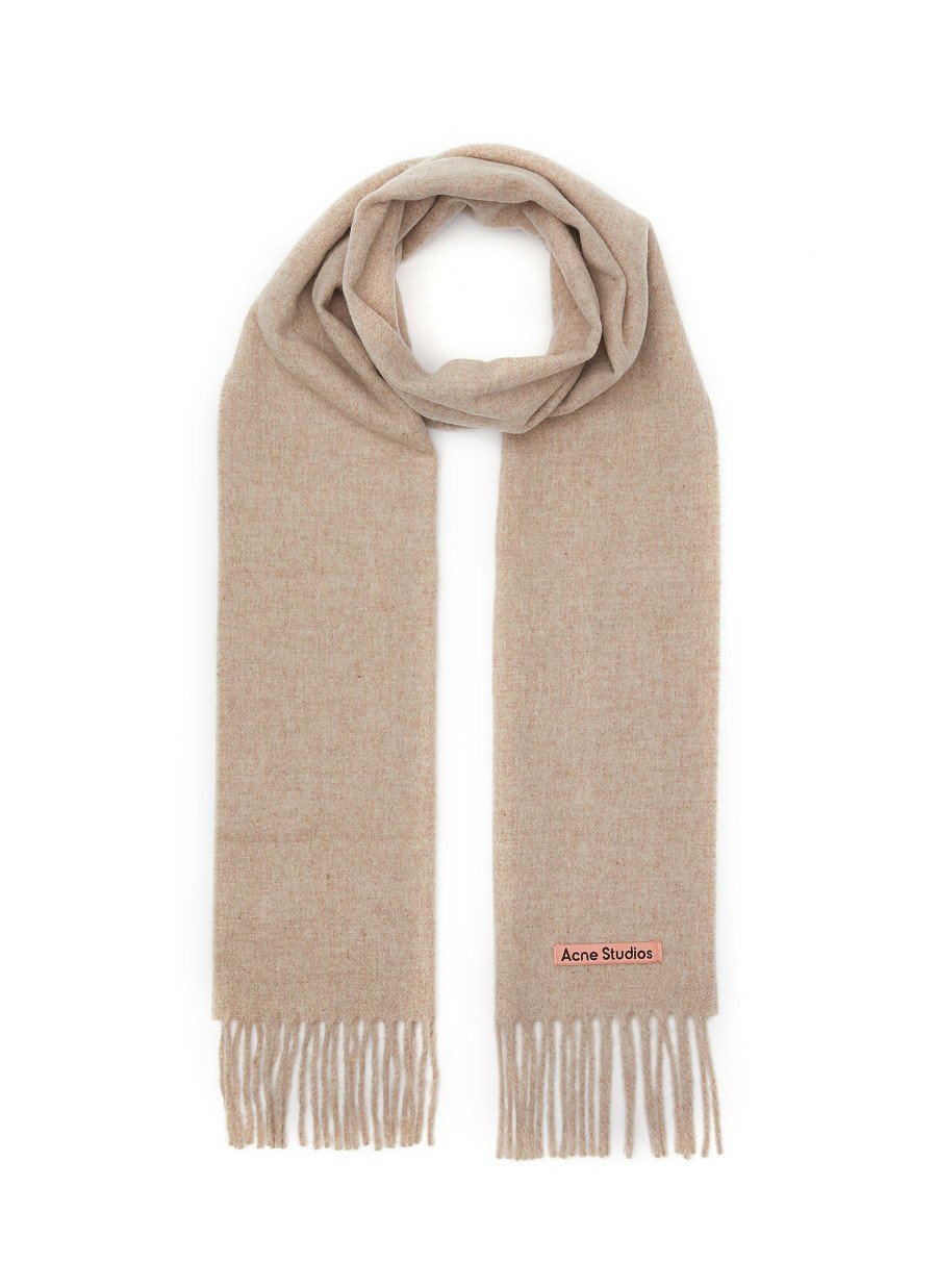 Accessories * | Acne Studios Premium Wool Fringed Scarf