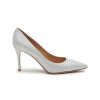 Shoes * | Gianvito Rossi Discount 'Gianvito' 85 Metallic Suede Pumps