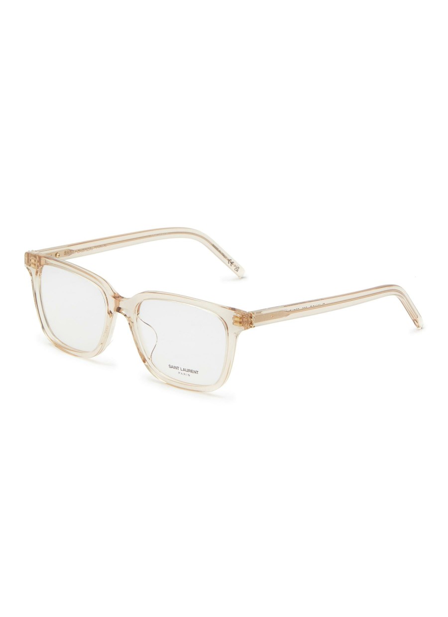 Accessories * | Saint Laurent Tendy Style Acetate Square Frame Optical Glasses