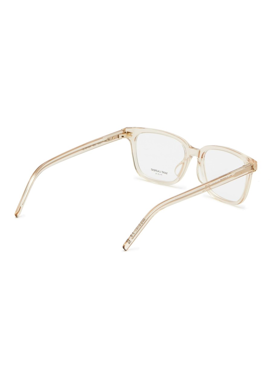 Accessories * | Saint Laurent Tendy Style Acetate Square Frame Optical Glasses