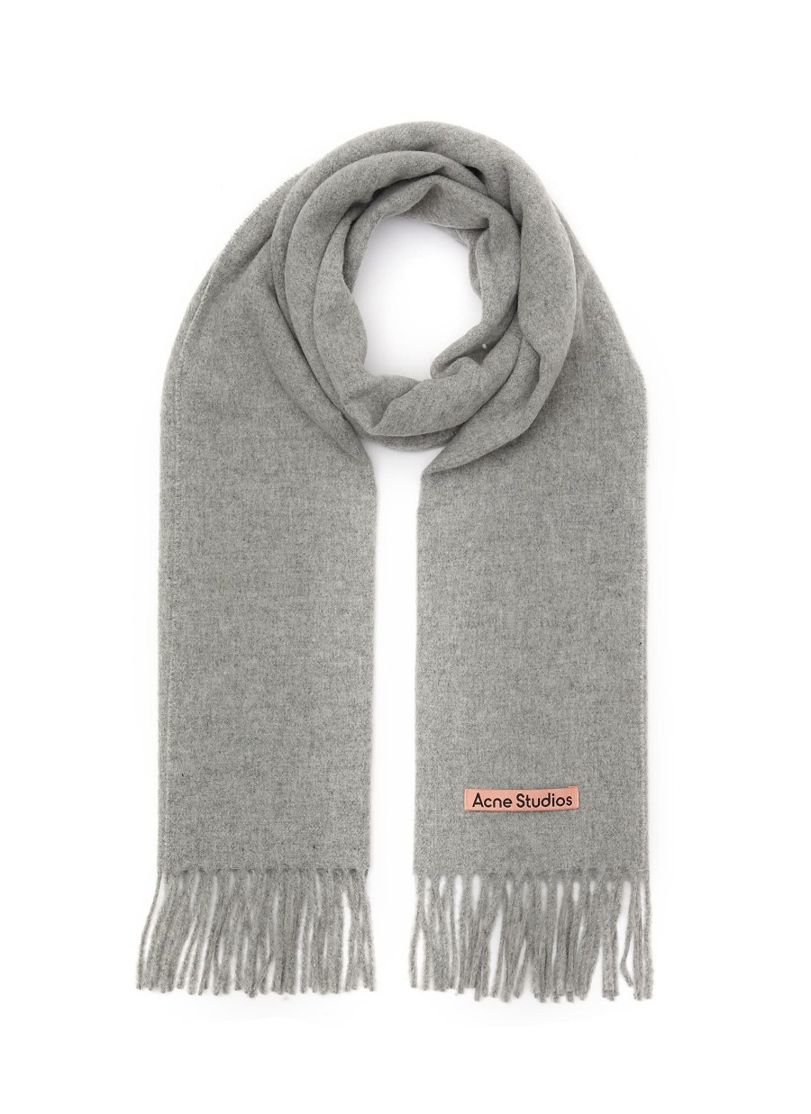 Accessories * | Acne Studios Best Sale Wool Fringed Scarf