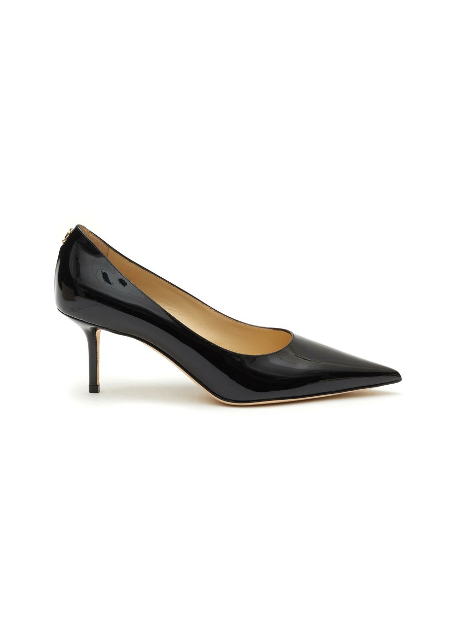 Shoes * | Jimmy Choo Best Sellers 'Love' 65 Logo Applique Patent Leather Pumps